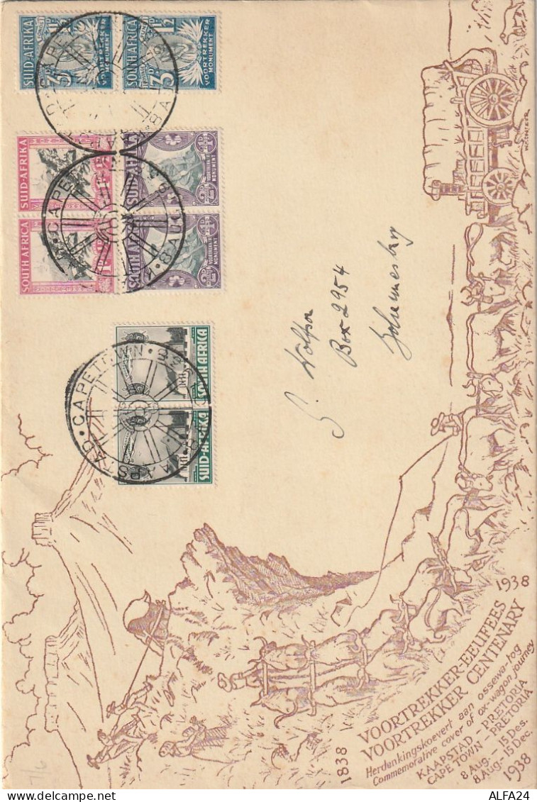 BUSTA 1938 SUD AFRICA (XT3809 - Cartas