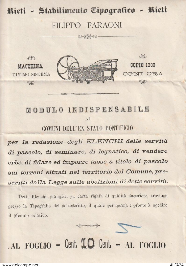 LETTERA C.2 1888 -PUBBLICITA' CICLOSTILE (XT3811 - Storia Postale