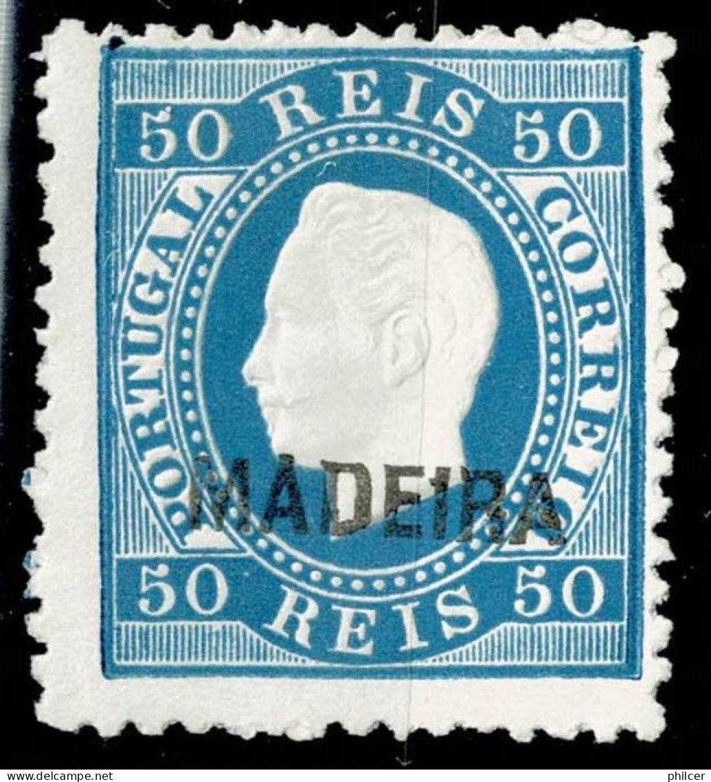 Madeira, 1885, # 28 Dent. 12 1/2, Reprint, MNG - Madeira