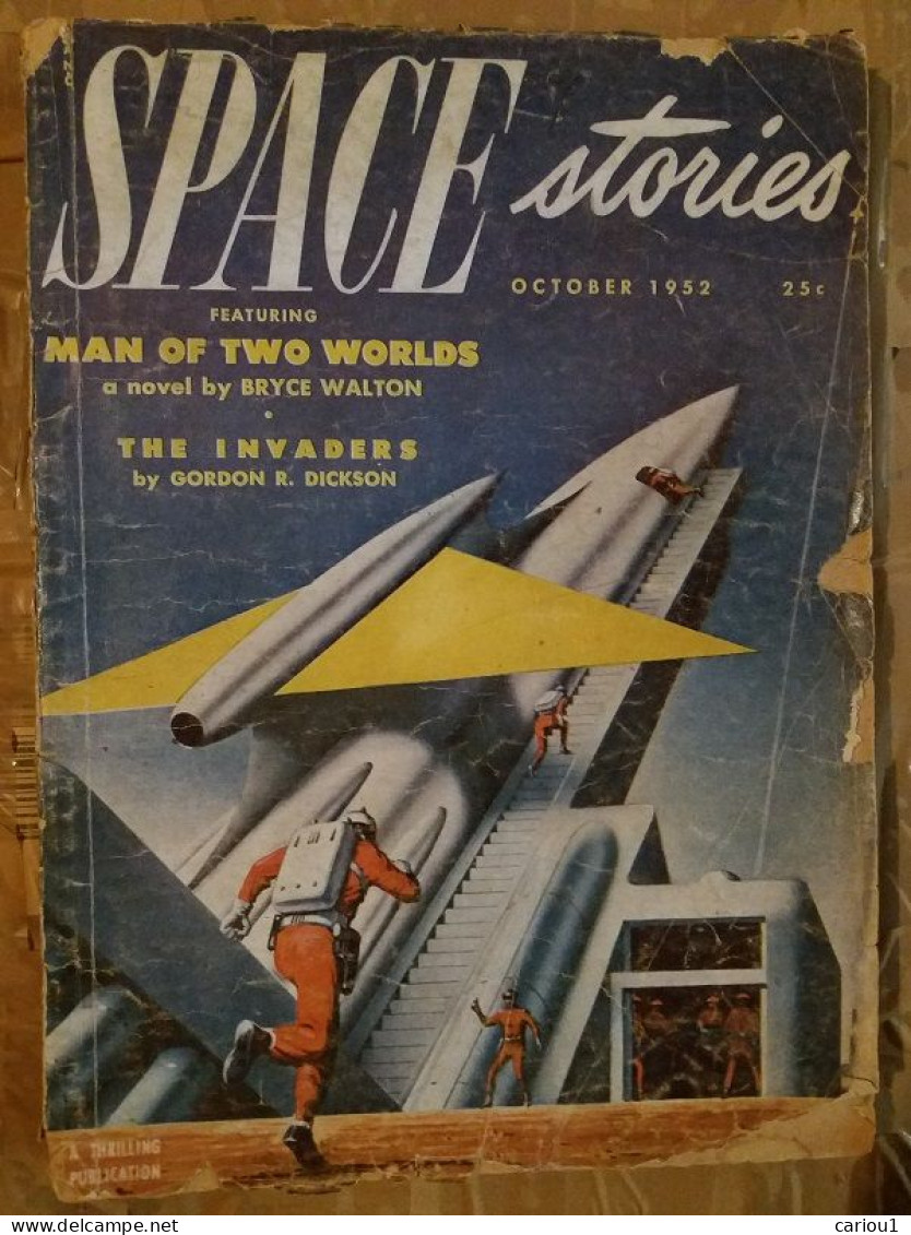 C1 SPACE STORIES 1 1952 SF Pulp EMSH Bryce WALTON Gordon DICKSON St Clair DeFord Port Inclus France - Sciencefiction