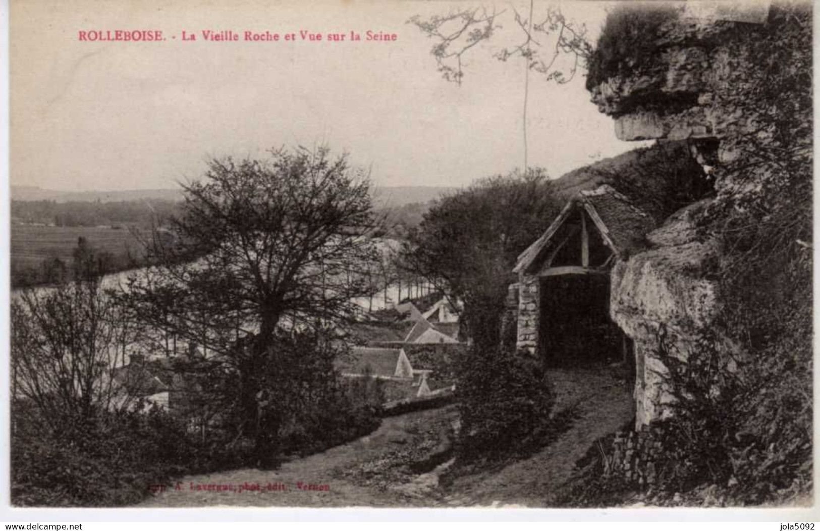 78 / ROLLEBOISE - La Vieille Roche Et Vue Sur La Seine - Autres & Non Classés