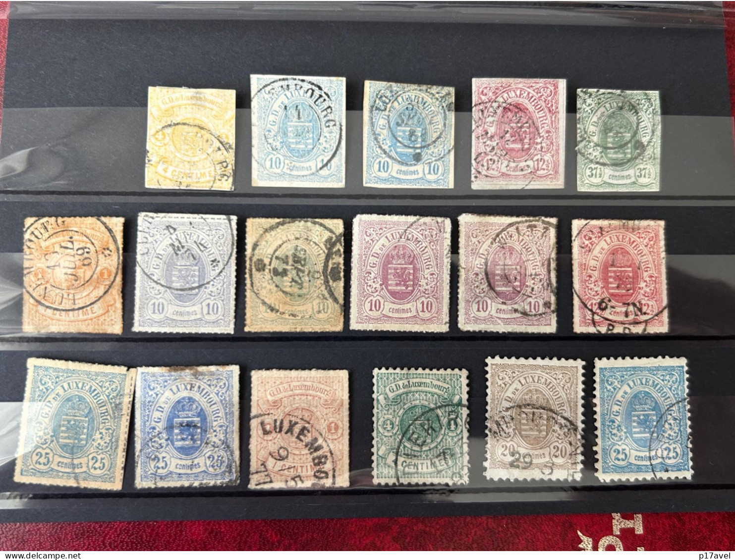Luxemburg Wappen Lot An Gestempelten  Briefmarken . - 1859-1880 Armoiries