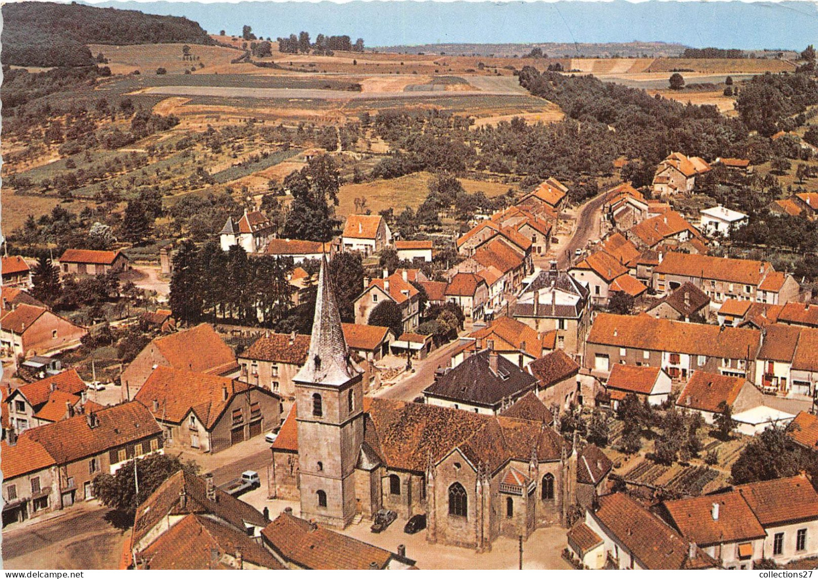 52-CHALINDREY- L'EGLISE VUE DU CIEL - Chalindrey