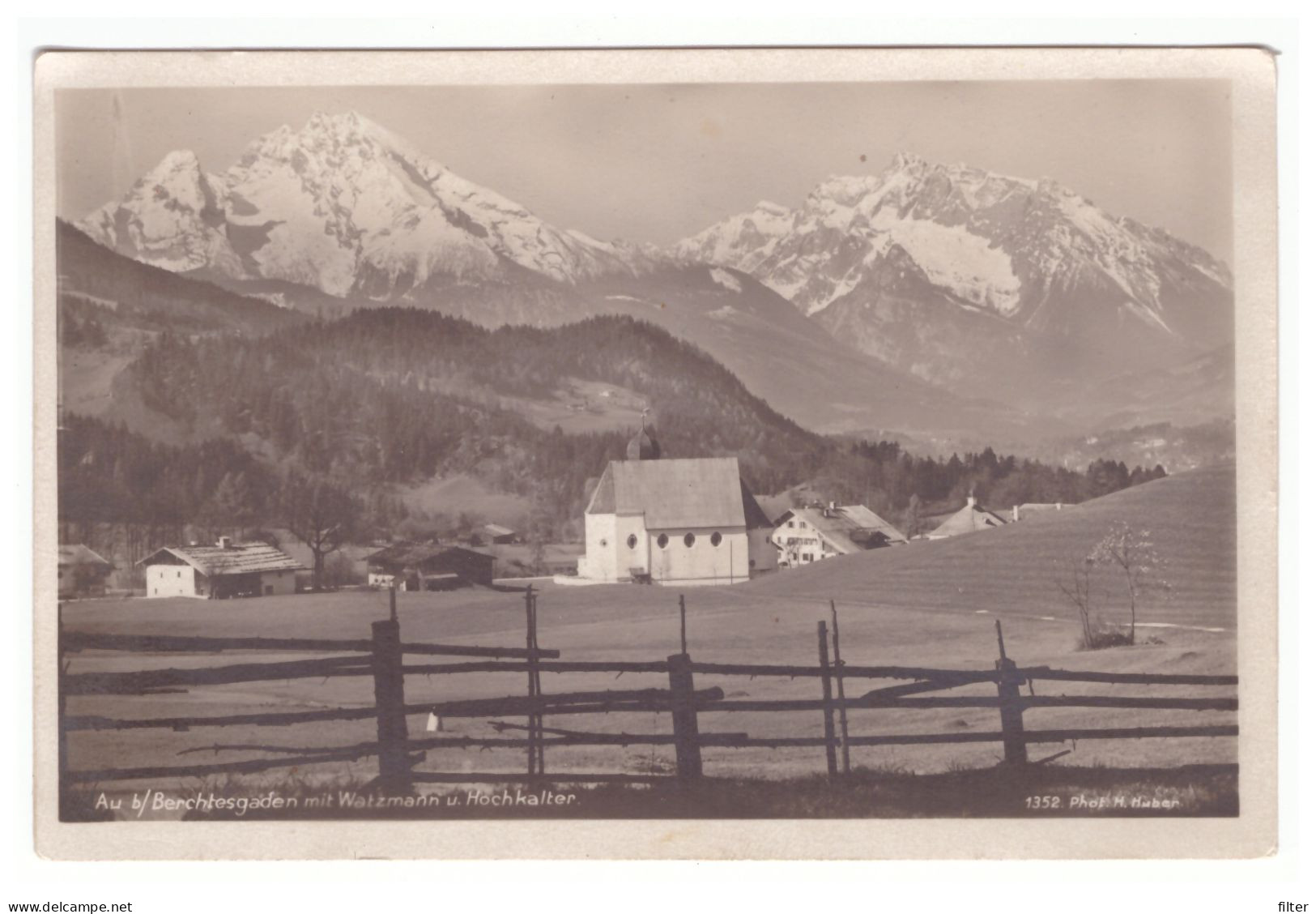 Germany,Berchtesgaden Mit Watzmann U Hochkalter,old PC - Berchtesgaden