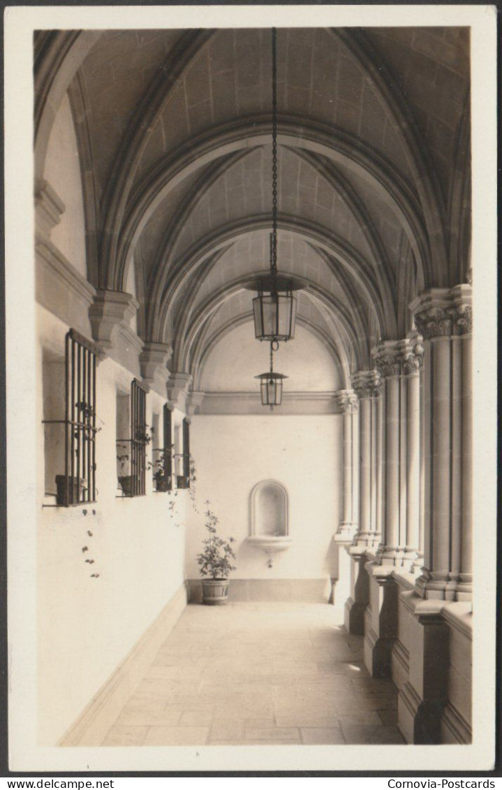 Inside Of Cloisters, Scripps College Library, Claremont, California, C.1930s - DOPS RPPC - Andere & Zonder Classificatie