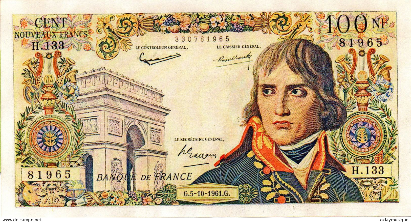 100 New Francs 1961 (reproduction) - Autres & Non Classés