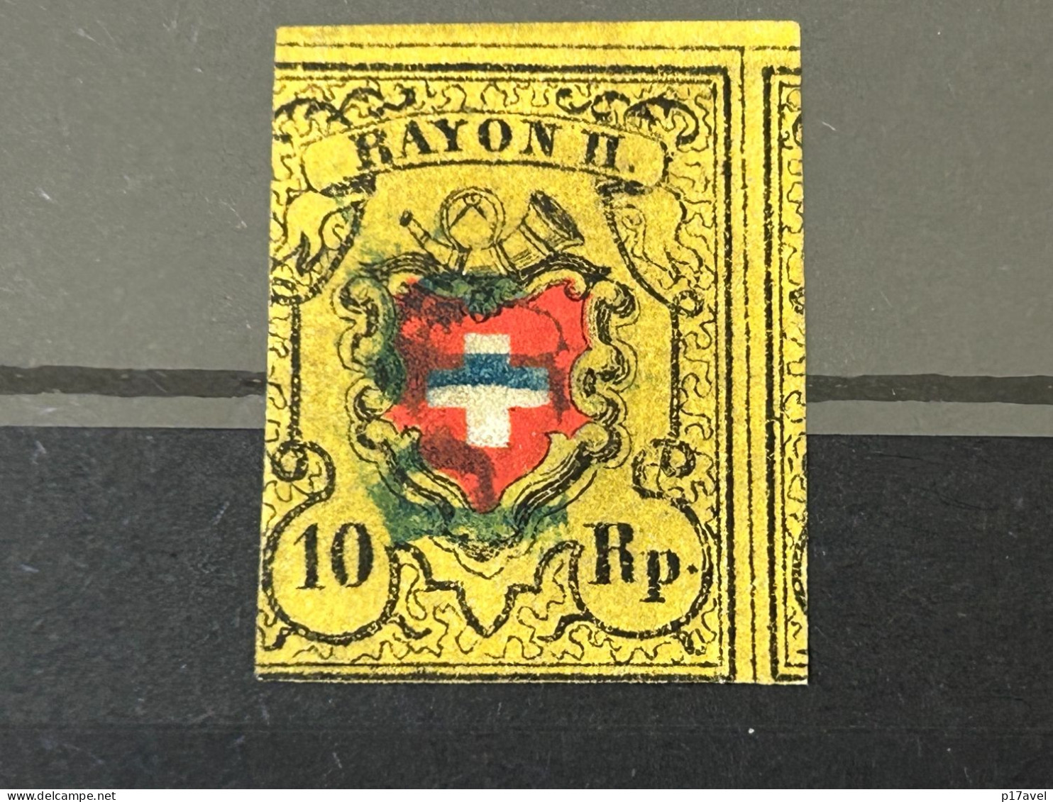 Schweiz Rayon II Mi - Nr. 8 II.  Gestempelt . - 1843-1852 Correos Federales Y Cantonales