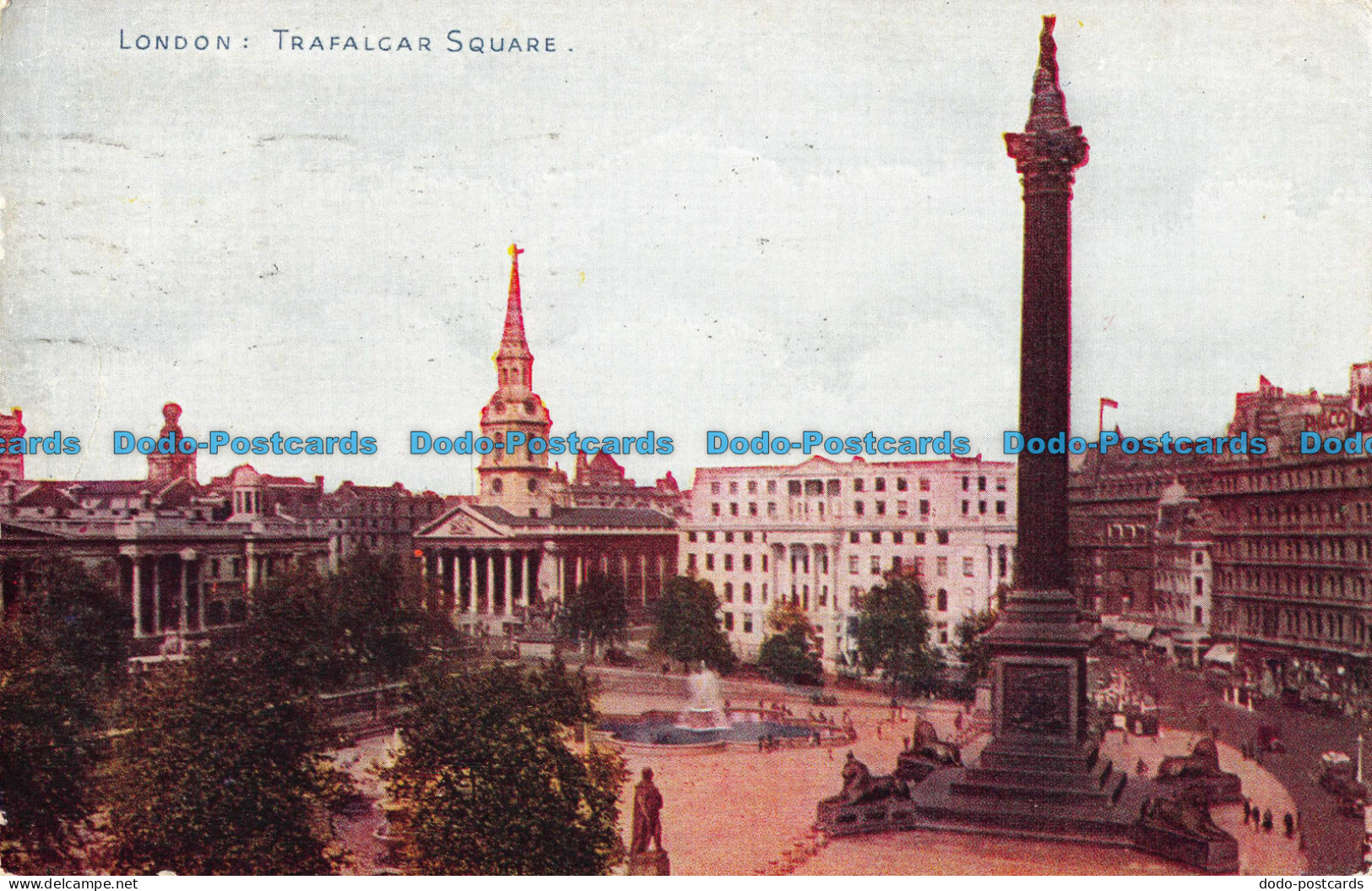 R040553 London. Trafalgar Square. Photochrom. 1950 - Autres & Non Classés
