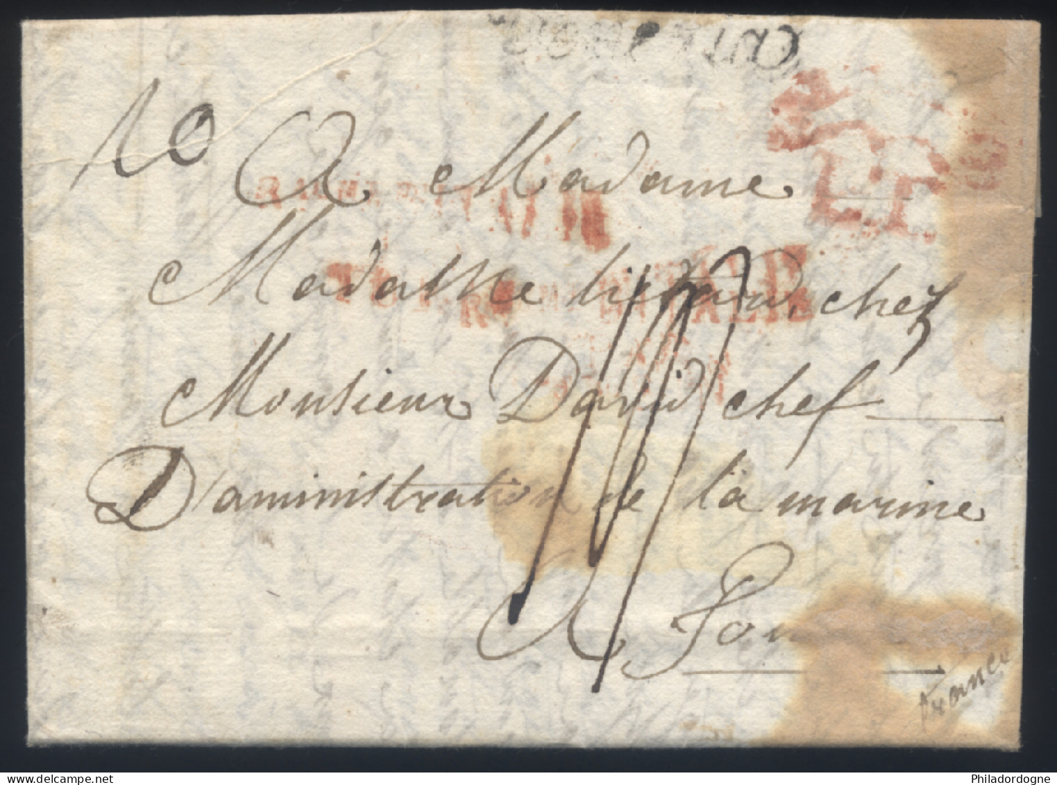France - LaC Venise Pour Administrateur De La Marine Toulon? - 30/05/1811 - 1792-1815: Veroverde Departementen