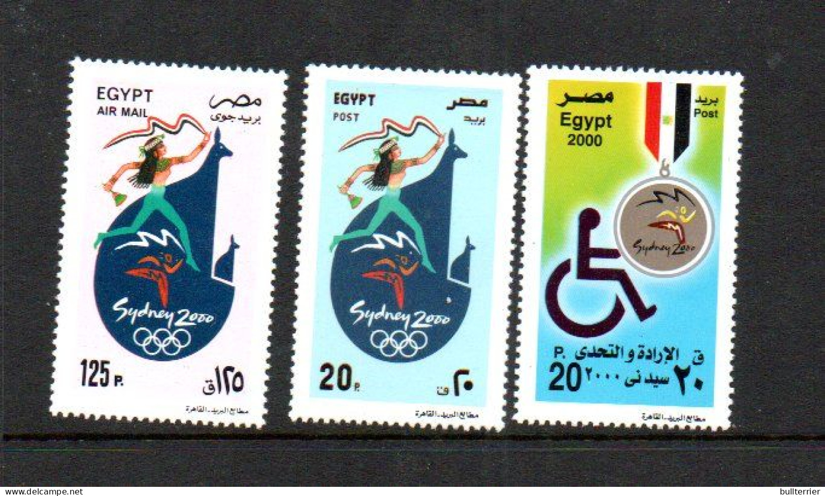 OLYMPICS - EGYPT - 2000 SYDNEY OLYMPICS SET OF 2 + PARALYMPICS MINT NEVER HINGED - Summer 2000: Sydney