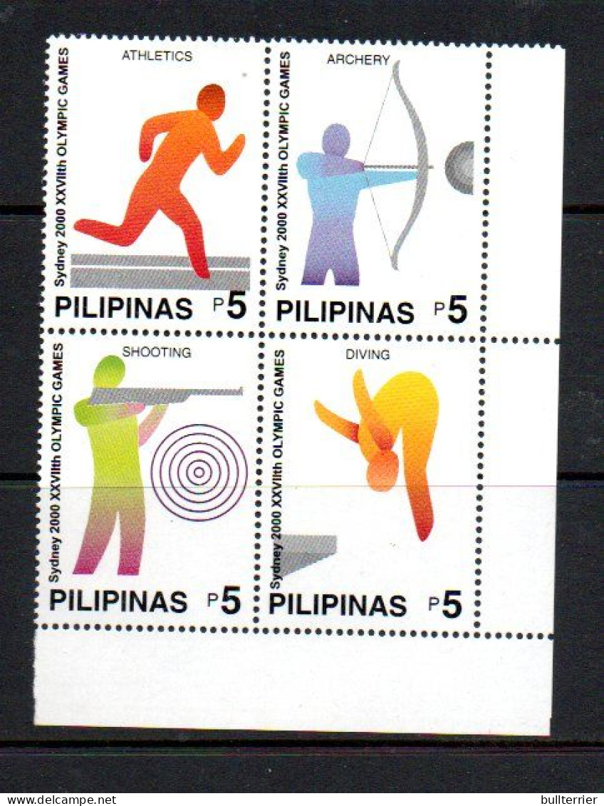 OLYMPICS - PHILIPPINES -  2000 SYDNEY OLYMPICS SET OF 4 MINT NEVER HINGED - Summer 2000: Sydney