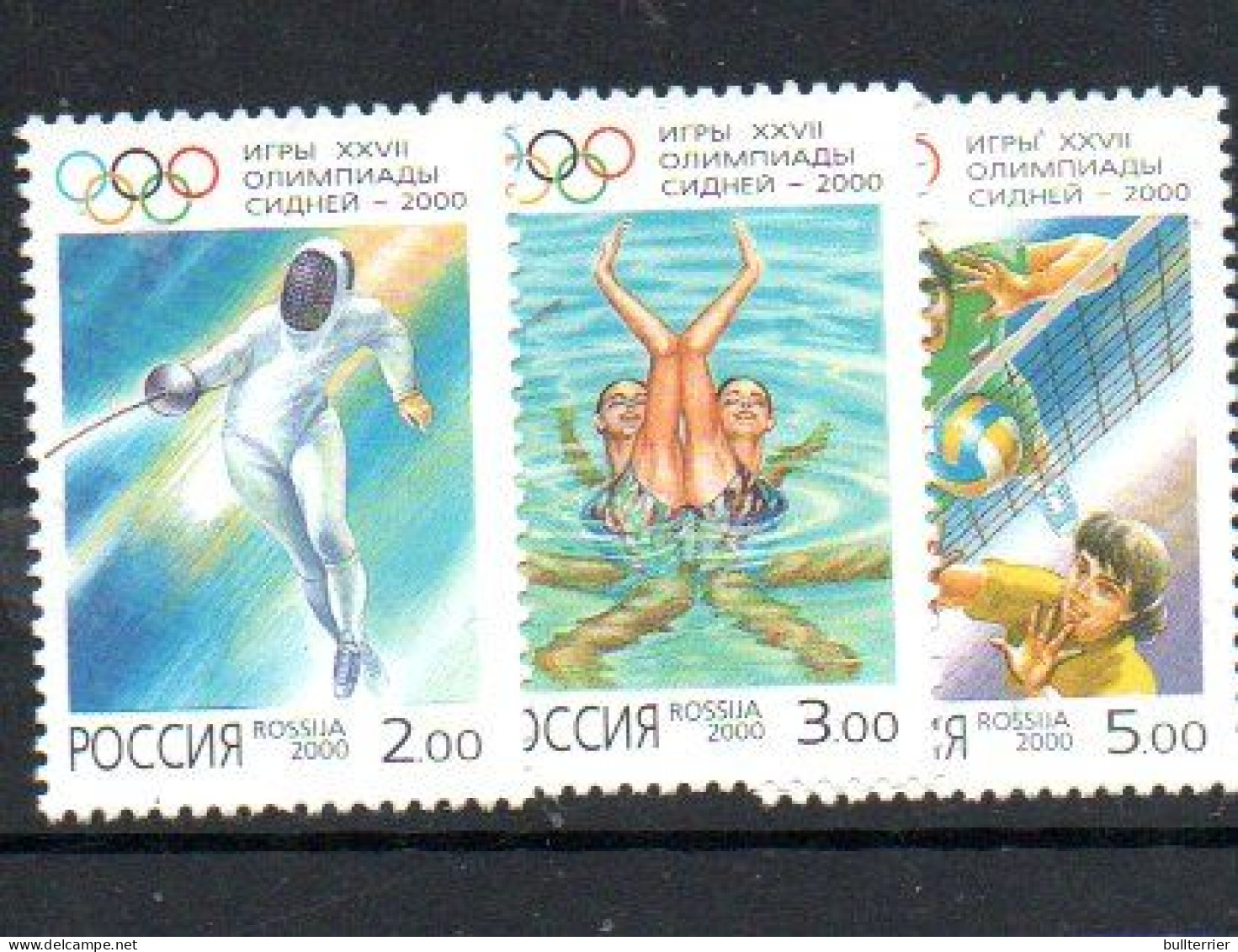 OLYMPICS - RUSSIA -  2000 SYDNEY OLYMPICS SET OF 4 MINT NEVER HINGED - Verano 2000: Sydney