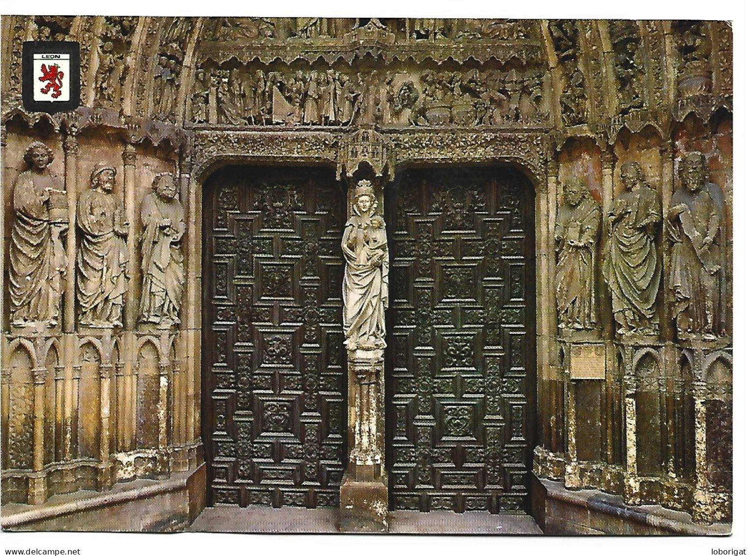 CATEDRAL, PUERTA DE NTRA. SRA. LA BLANCA / CATHEDRAL, OUR-LADY " LA BLANCA " DOOR.-  LEON.- ( ESPAÑA ). - Eglises Et Cathédrales