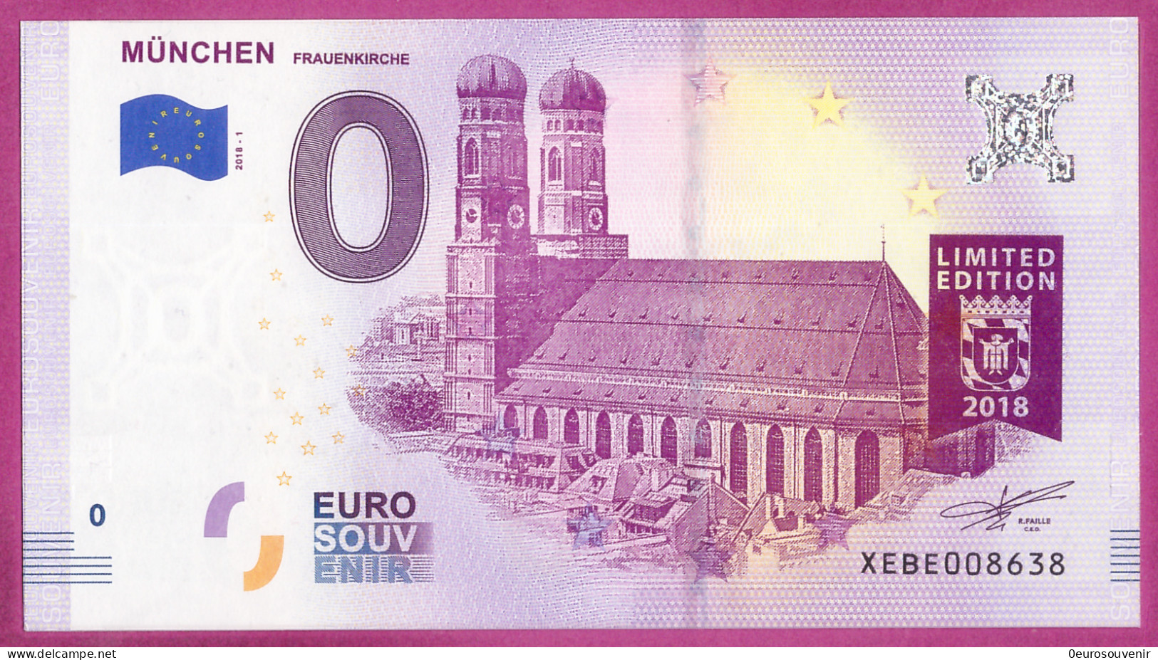 0-Euro XEBE 2018-1 MÜNCHEN - FRAUENKIRCHE - Private Proofs / Unofficial