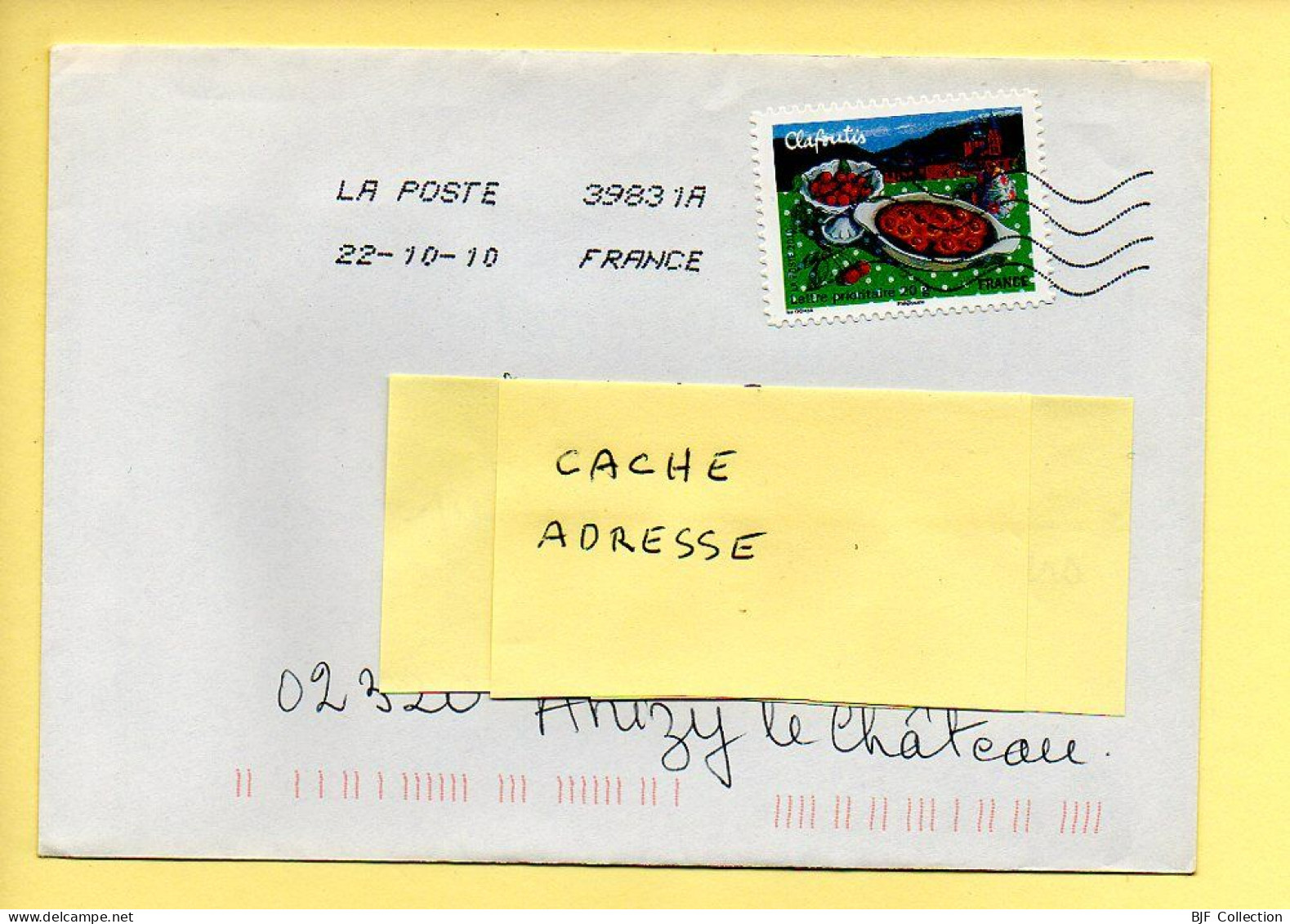 Oblitération Mécanique : FRANCE LA POSTE – 39831A Du 22/10/2010 (voir Timbre) - Sellado Mecánica (Otros)