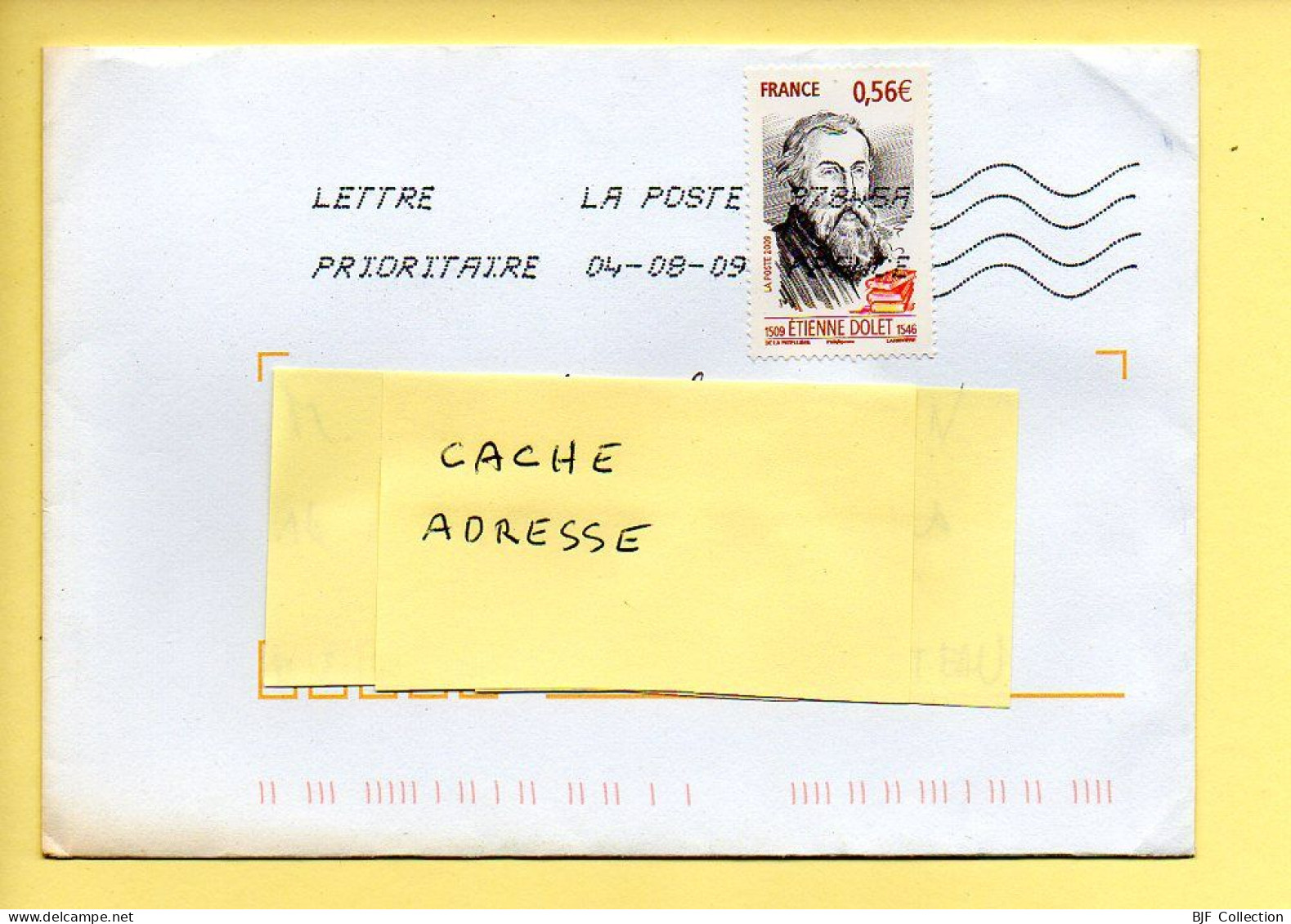 Oblitération Mécanique : FRANCE LA POSTE – 37845A Du 04/08/2009 (voir Timbre) - Mechanical Postmarks (Other)