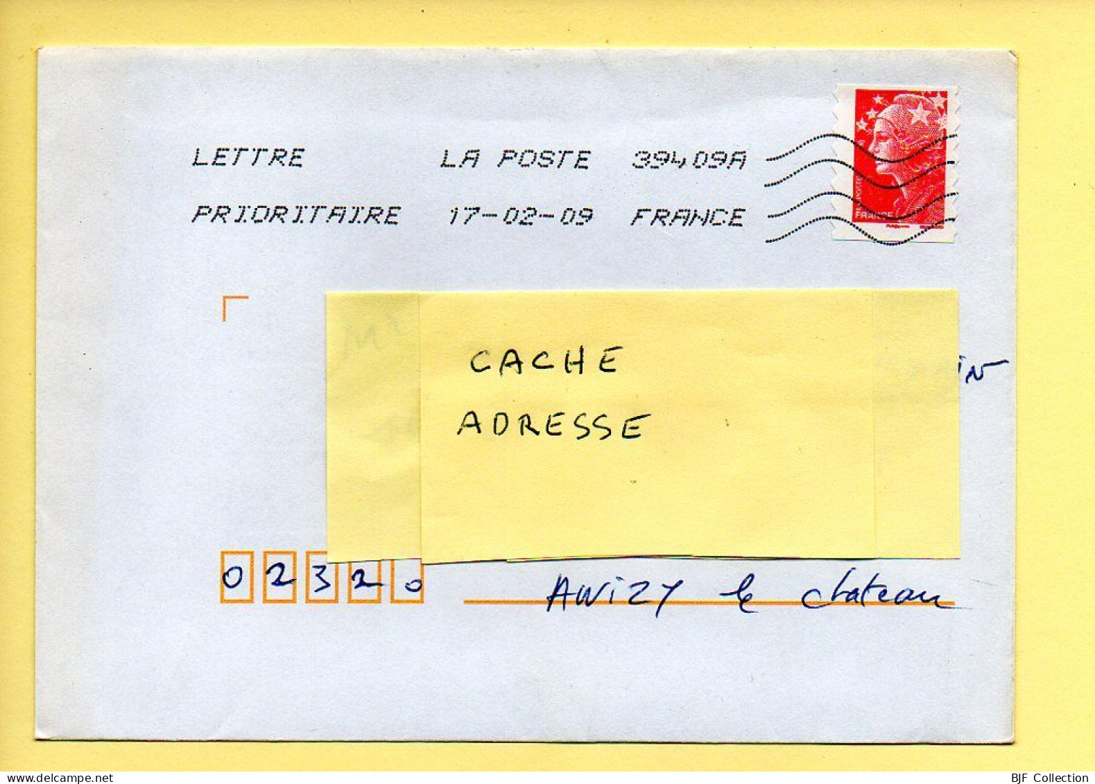 Oblitération Mécanique : FRANCE LA POSTE – 39409A Du 17/02/2009 (voir Timbre) - Mechanische Stempels (varia)