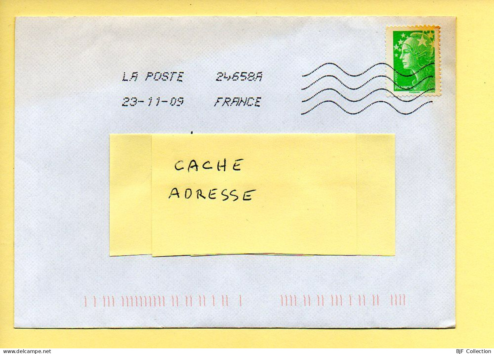 Oblitération Mécanique : FRANCE LA POSTE – 24658A Du 23/11/2009 (voir Timbre) - Maschinenstempel (Sonstige)