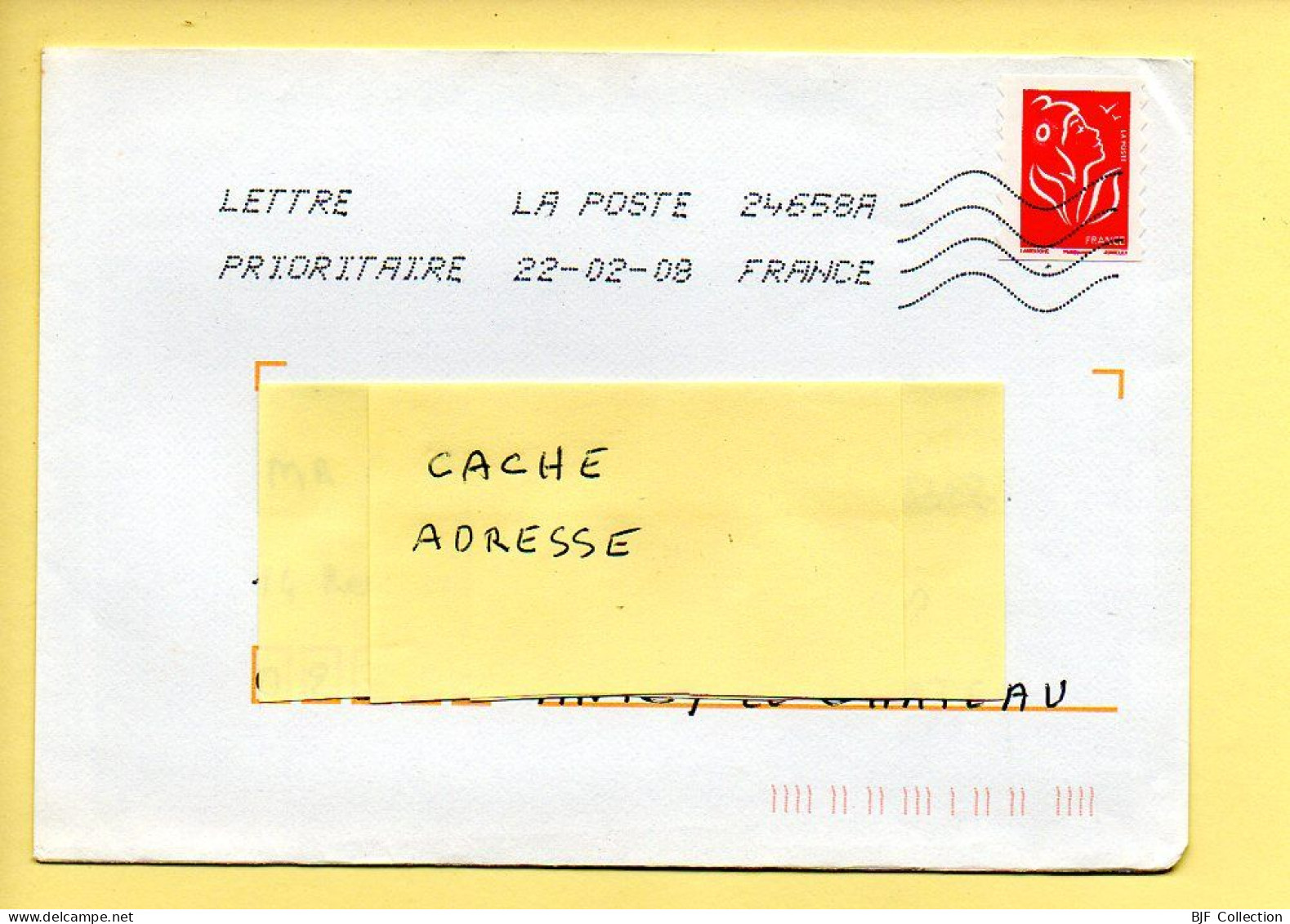 Oblitération Mécanique : FRANCE LA POSTE – 24658A Du 22/02/2008 (voir Timbre) - Maschinenstempel (Sonstige)