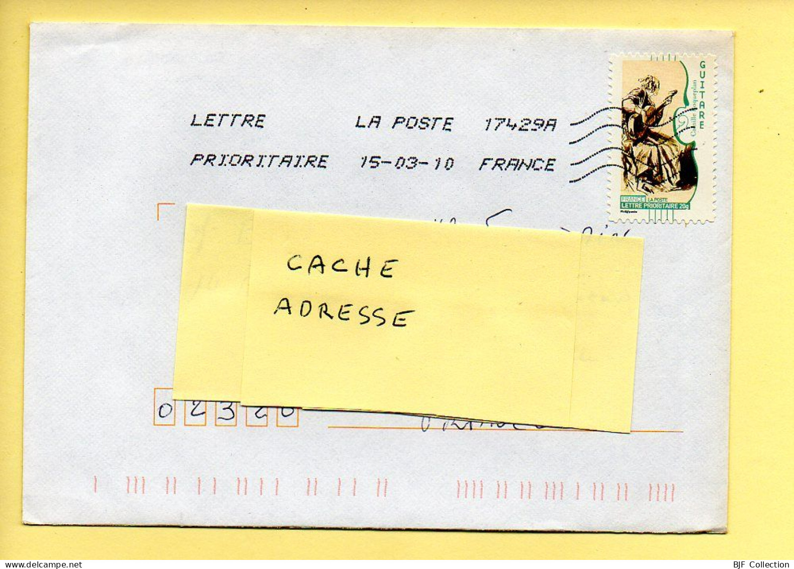 Oblitération Mécanique : FRANCE LA POSTE – 17429A Du 15/03/2010 (voir Timbre) - Maschinenstempel (Sonstige)