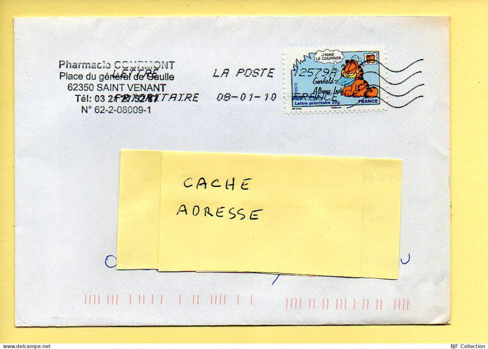 Oblitération Mécanique : FRANCE LA POSTE – 12579A Du 08/01/2010 (voir Timbre) - Maschinenstempel (Sonstige)