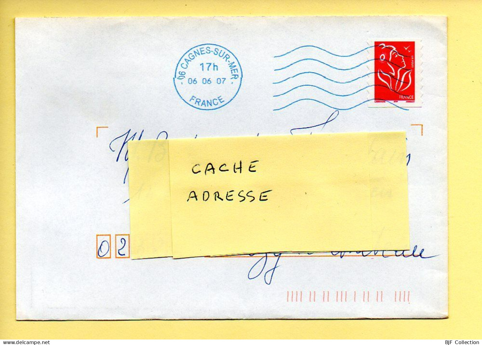 Oblitération Mécanique : FRANCE  – Cachet Bleu / 06 CAGNES-SUR-MER Du 06/06/2007 (voir Timbre) - Mechanical Postmarks (Other)