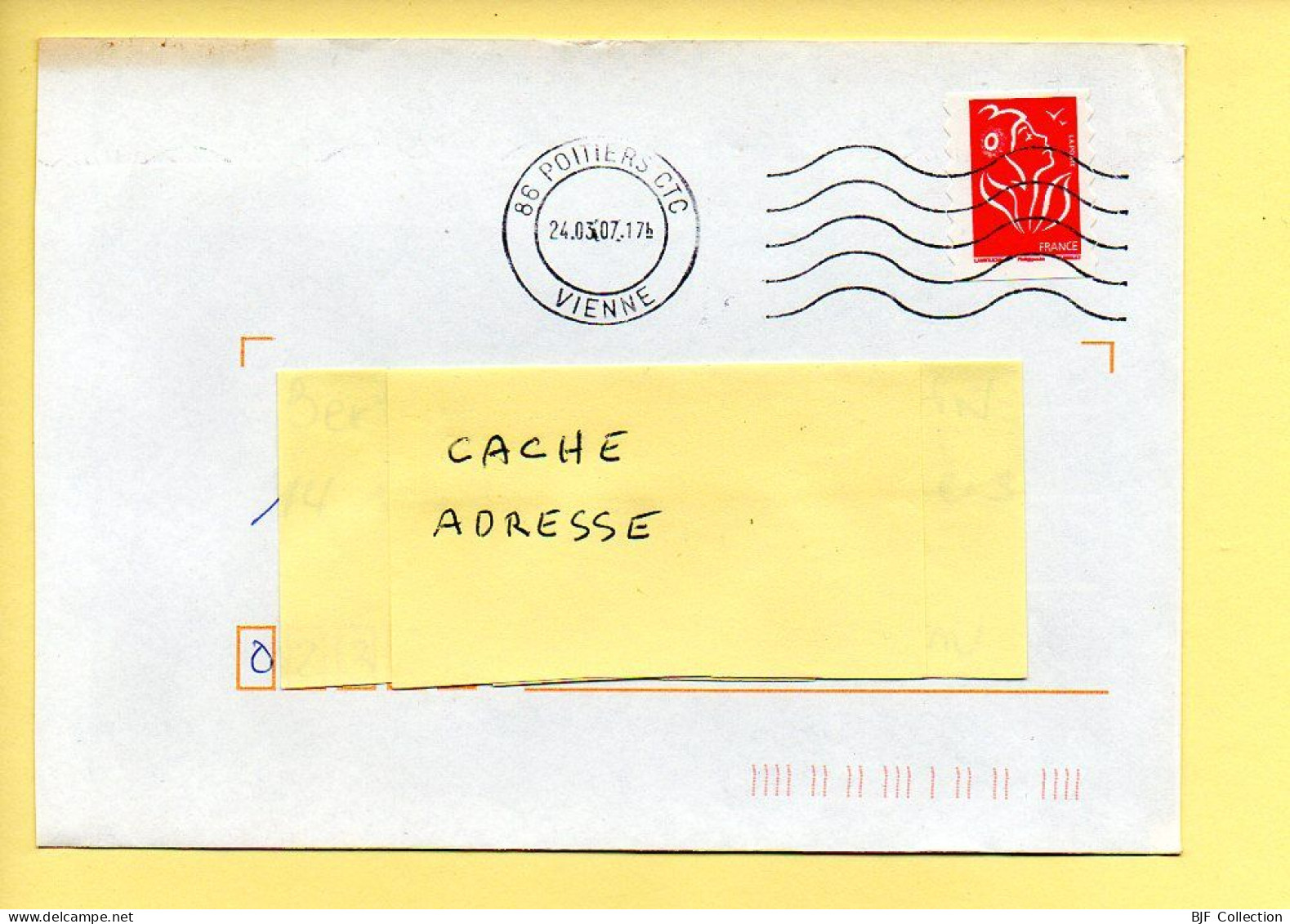 Oblitération Mécanique : FRANCE – 86 POITIERS CTC Du 24/03/2007 (voir Timbre) - Mechanical Postmarks (Other)