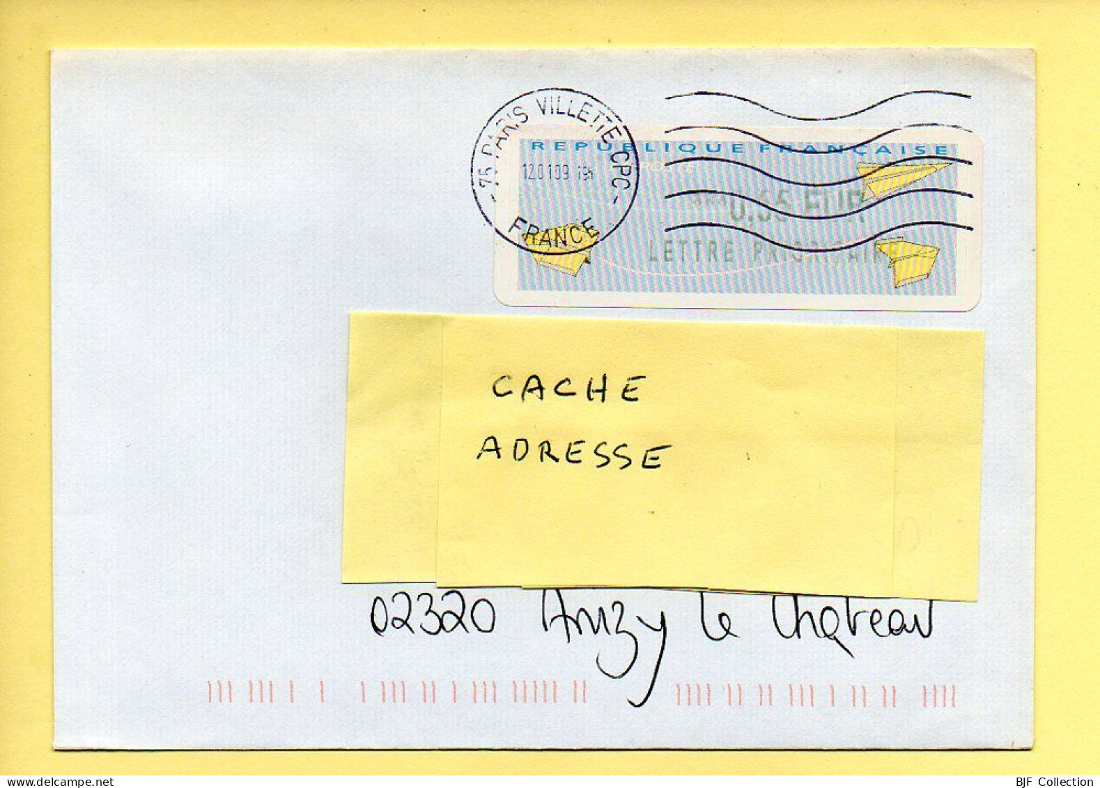 Oblitération Mécanique : FRANCE – 75 PARIS VILLETTE CPC Du 12/01/2009 (voir Vignette) - Mechanical Postmarks (Other)
