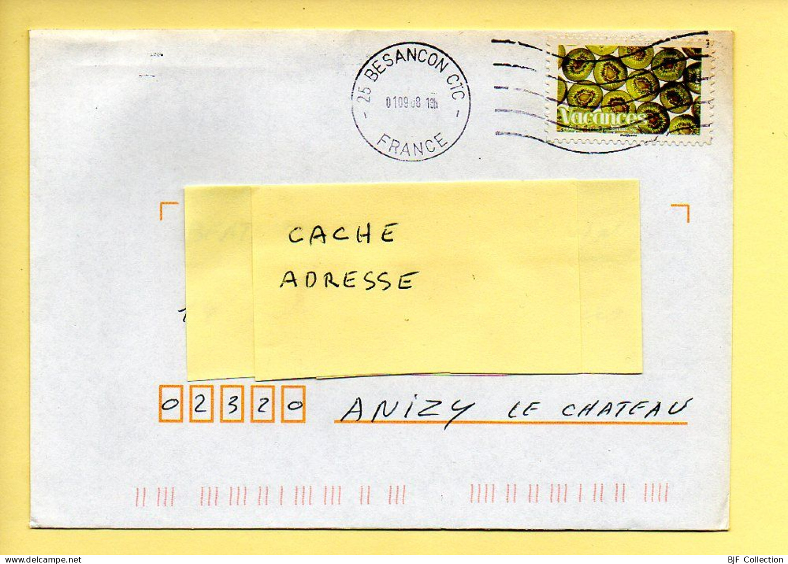 Oblitération Mécanique : FRANCE – 25 BESANCON CTC Du 01/09/2008 (voir Timbre) - Mechanical Postmarks (Other)