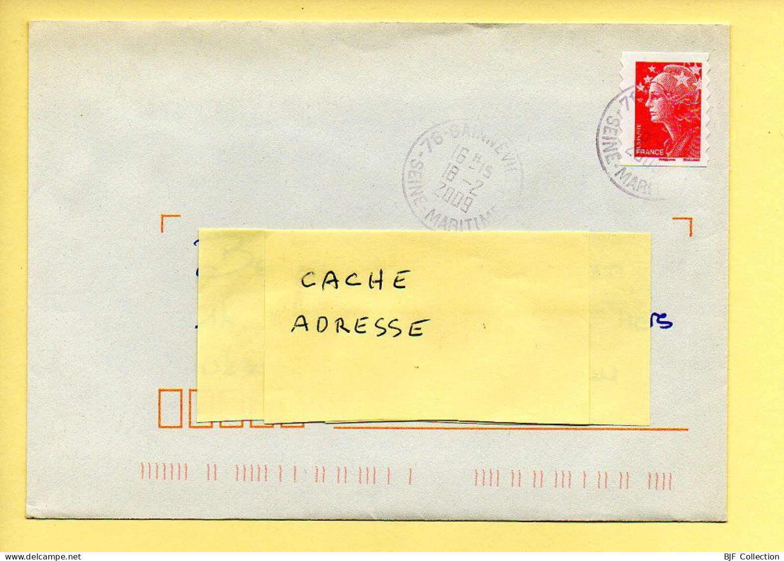 Enveloppe Cachets Manuels : 76 GAINNEVILLE Du 18/02/2009 (voir Timbre) - Manual Postmarks