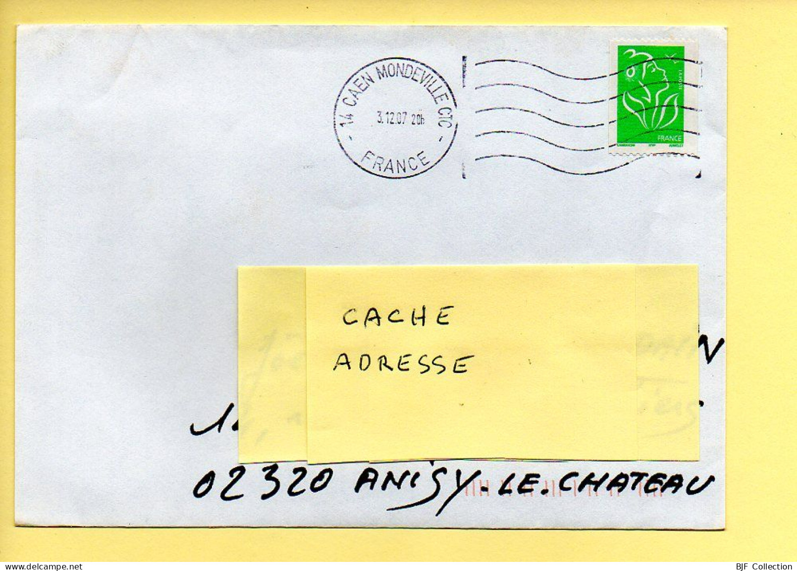 Oblitération Mécanique : FRANCE – 14 CAEN MONDEVILLE CTC Du 03/12/2007 (voir Timbre) - Mechanical Postmarks (Other)