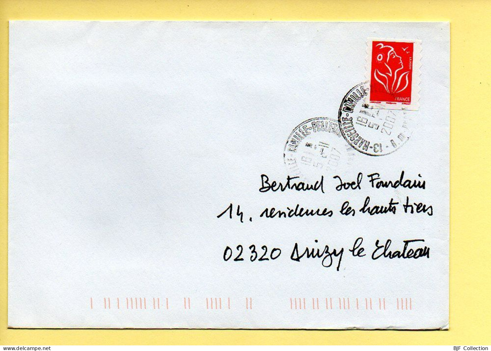 Enveloppe Cachets Manuels : 13 MARSEILLE-CAMILLE-PELLETAN Du 01/11/2007 (voir Timbre) - Handstempel
