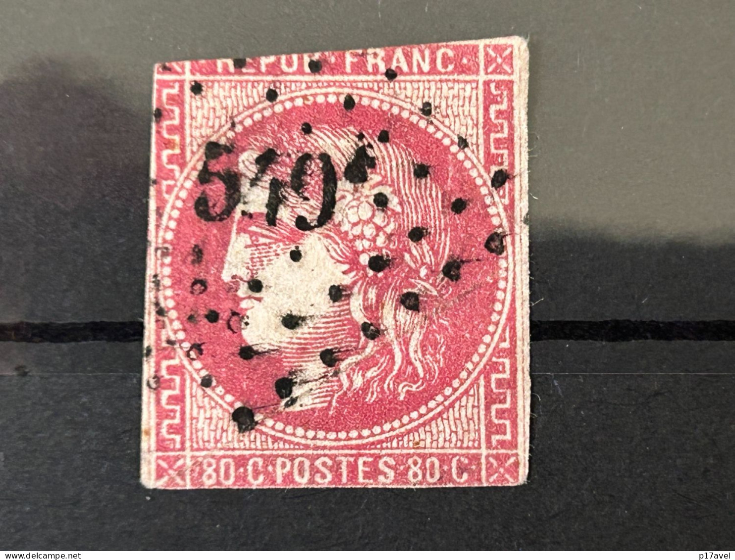 Frankreich Ceres Mi - Nr. 44 . Gestempelt . - 1870 Emissione Di Bordeaux