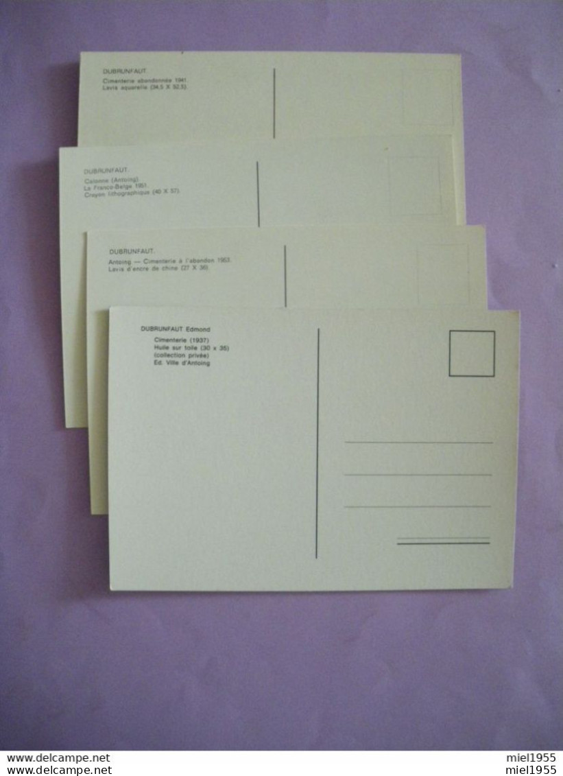 CP Edmond DUBRUNFAUT Lot De 8 Cartes Postales ANTOING CALONNE (3 Photos) - Antoing