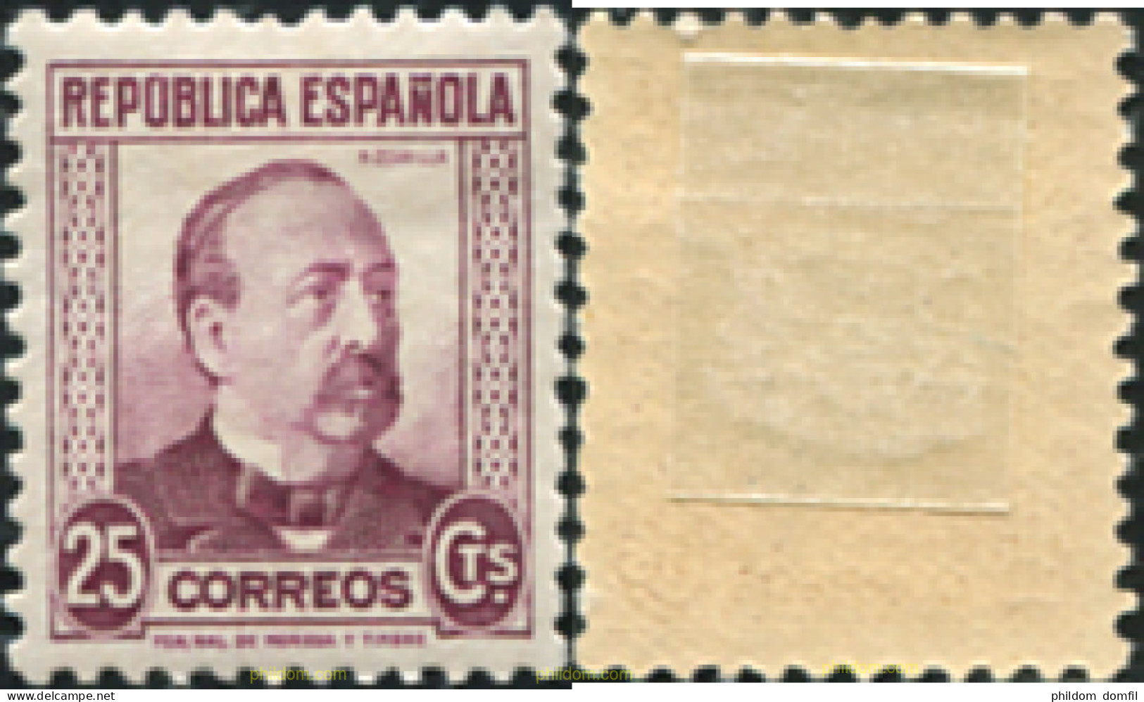 730374 HINGED ESPAÑA 1933 PERSONAJES - Nuevos