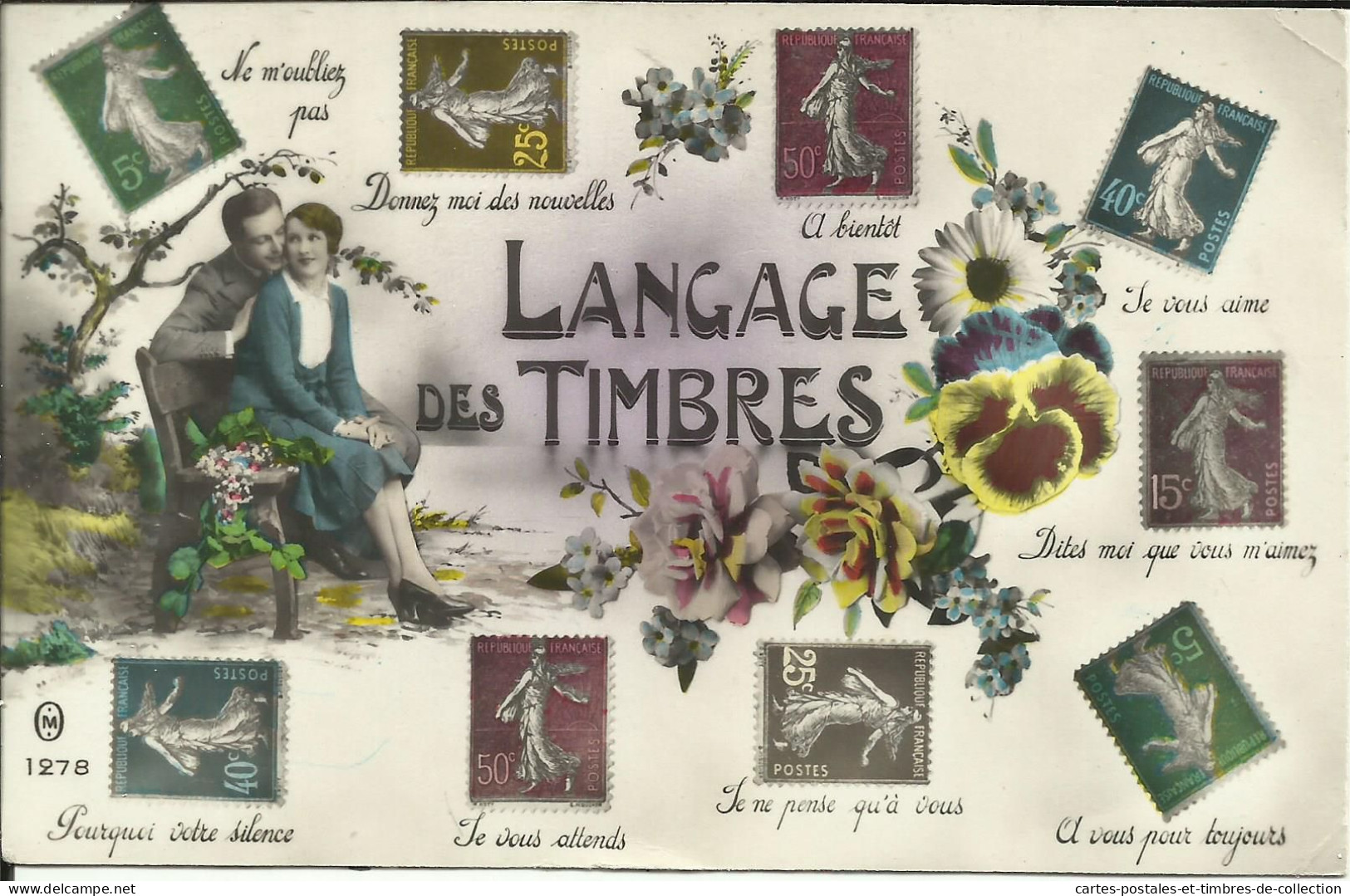 Le Langage Des Timbres , 1933 , µ - Francobolli (rappresentazioni)