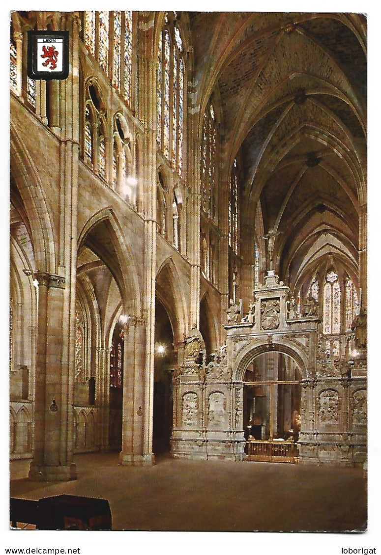 CATEDRAL, TRASCORO / CATHEDRAL.-  LEON -( ESPAÑA ). - Chiese E Cattedrali