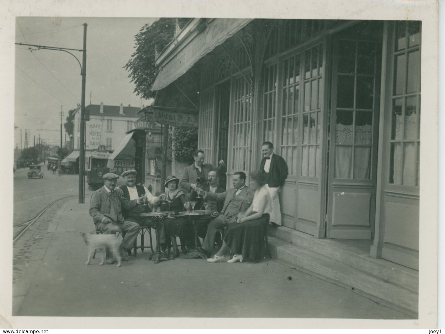 5 Photos De Montmorency Restaurant à La Gare Années 30 - Identified Persons