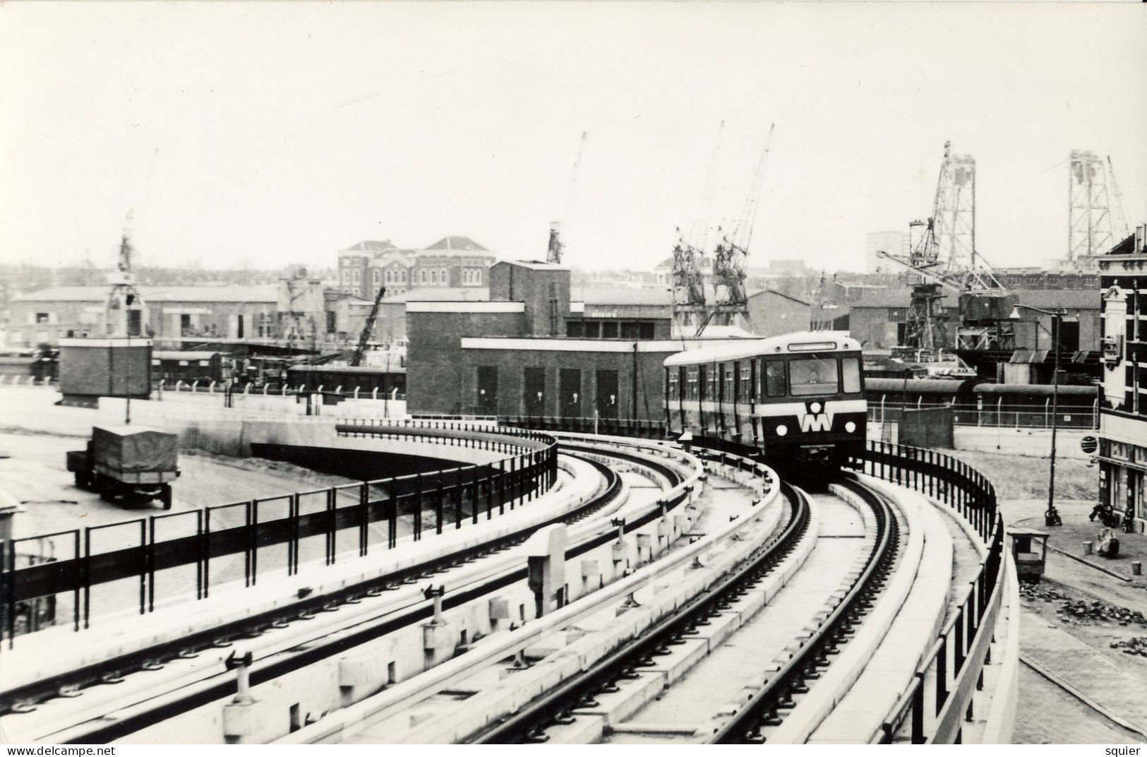 Metro, Proefrijden Rijtuig 8, Hillelaan/ Parallelweg, 1967, Real Photo - Rotterdam