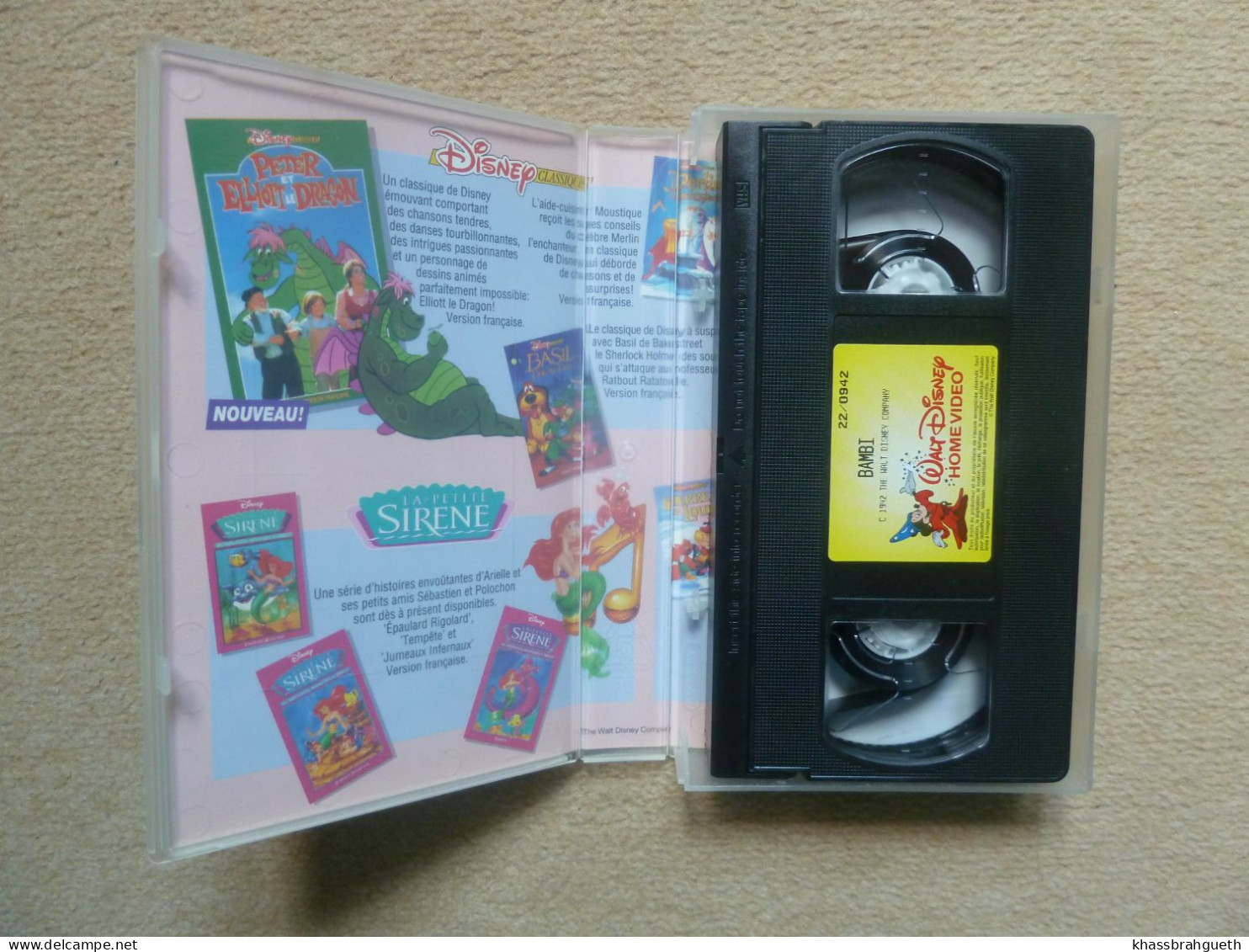 BAMBI - DISNEY CLASSIQUES (CASSETTE VHS) (1993) - Cartoons