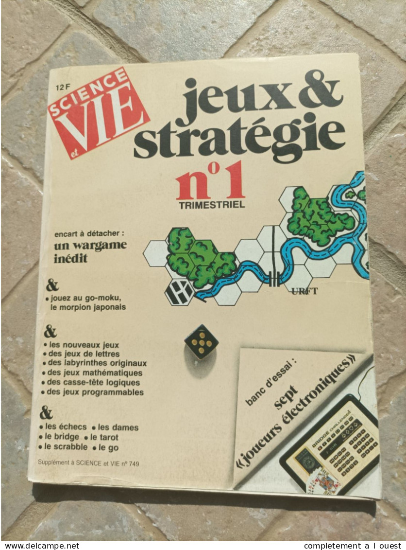 Science Et Vie Jeux & Stratégies N° 1 Avec Encart Jeu Réflexion Casse-tête Puzzles Puzzle - Wissenschaft