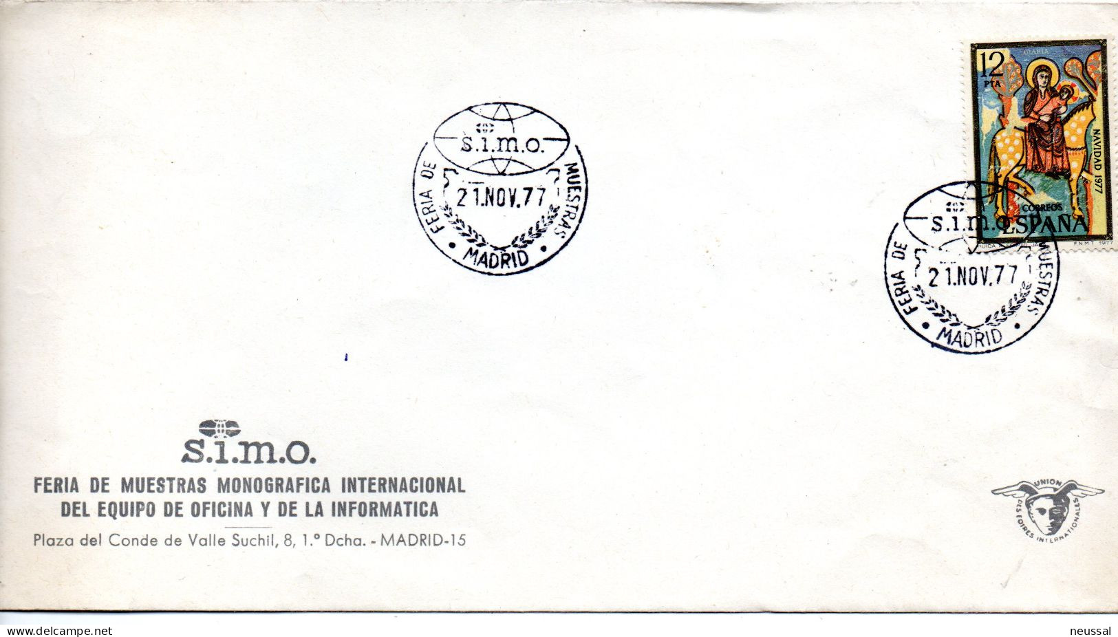 Carta Con Matasellos Commemorativo De  Feria Muestras Simo - Storia Postale