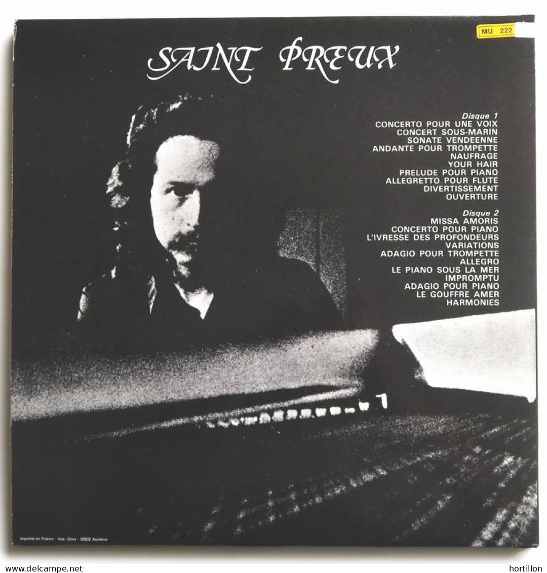 Disque Vinyle LP Double 33 Tours SAINT-PREUX - CONCERTO POUR UNE VOIX + Autres - Sonstige - Franz. Chansons