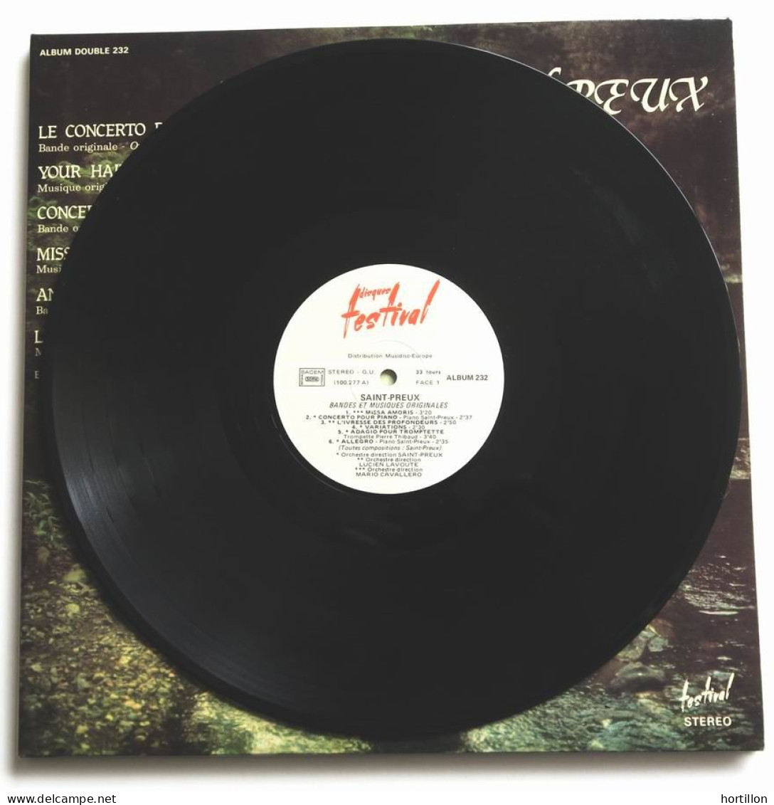 Disque vinyle LP Double 33 tours SAINT-PREUX - CONCERTO POUR UNE VOIX + autres