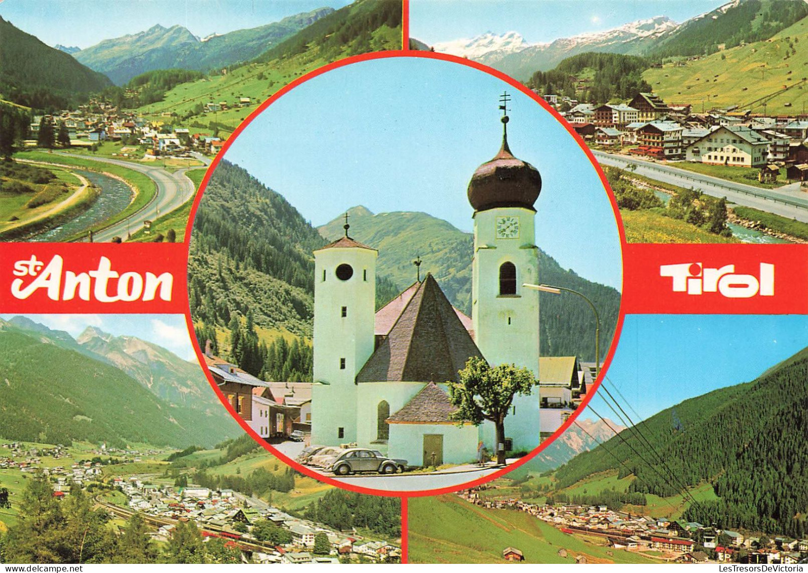 AUTRICHE - St Anton Am Arlberg 1304 M - Tirol - Multi-vues De Différents Endroits - Carte Postale - St. Anton Am Arlberg