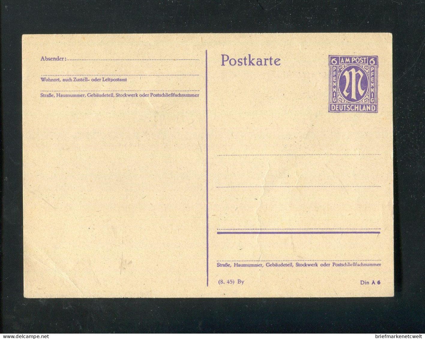 "BIZONE" 1945, Postkarte Mi. P 903/04 ** (B1182) - Storia Postale