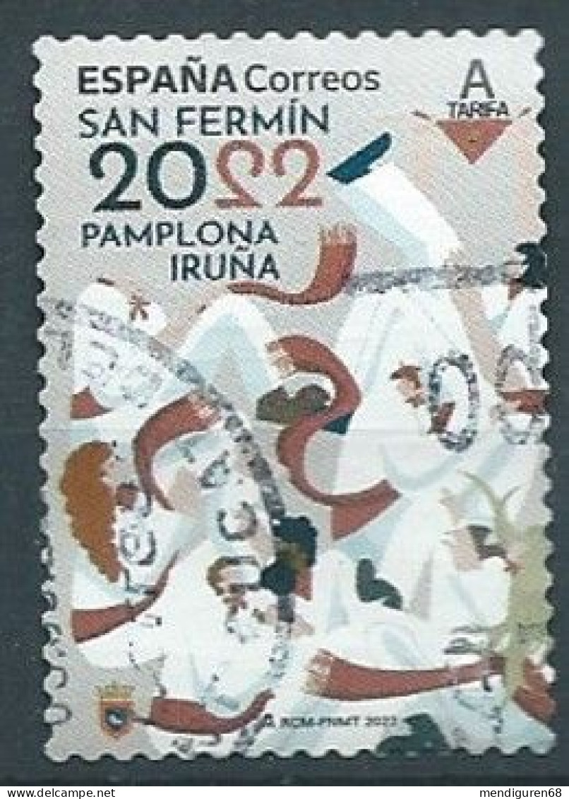 ESPAGNE SPANIEN SPAIN ESPAÑA 2022 POPULAR FESTIVALS:SAN FERMIN PAMPLONA IRUÑA USED ED 5589 MI 5640 YT 5345 SG 5589 - Used Stamps