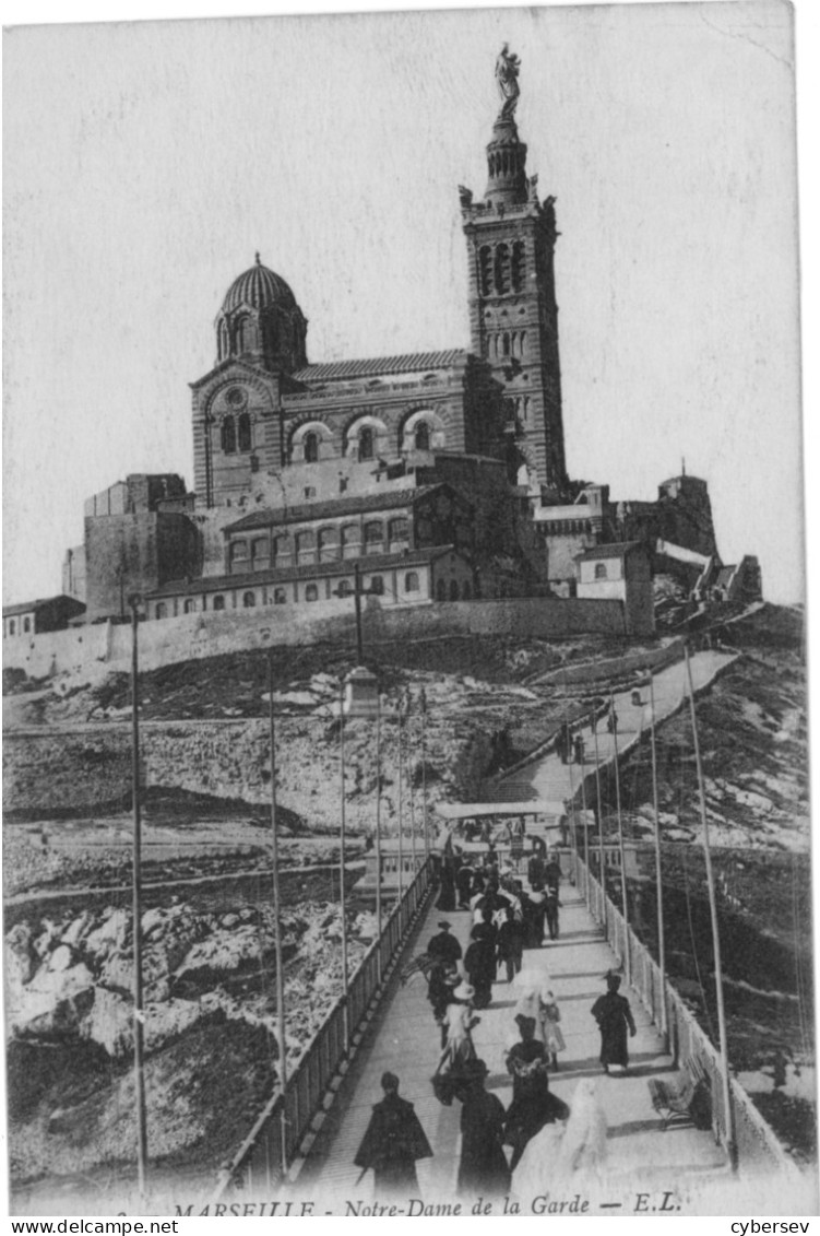 MARSEILLE - Notre-Dame De La Garde - Animé - Notre-Dame De La Garde, Aufzug Und Marienfigur