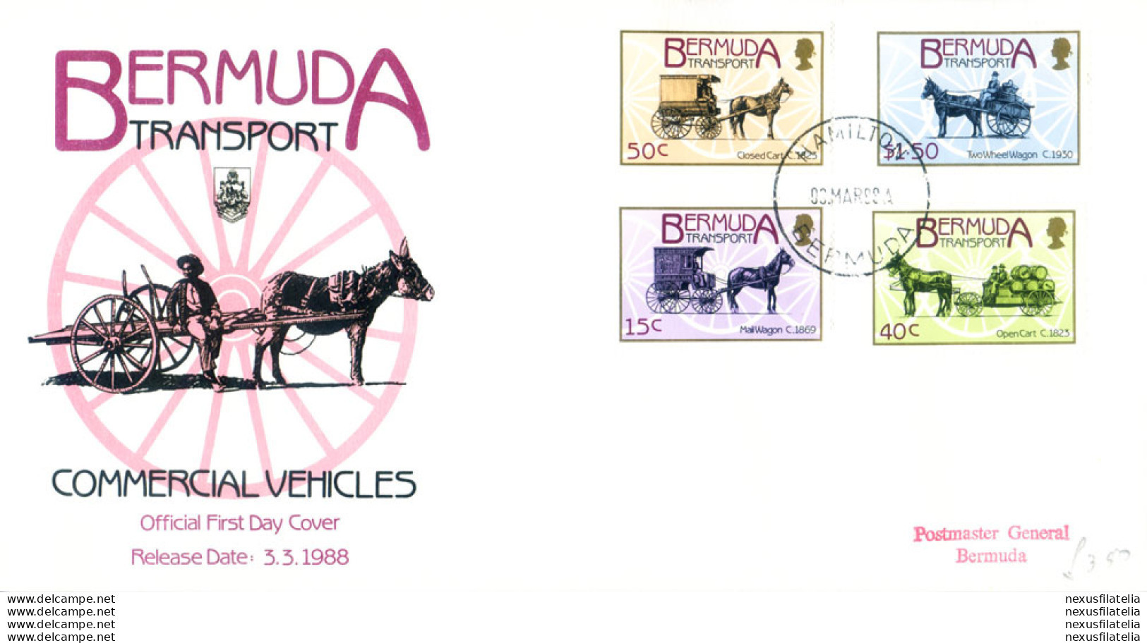 Annata Completa 1988. 6 FDC. - Bermudes