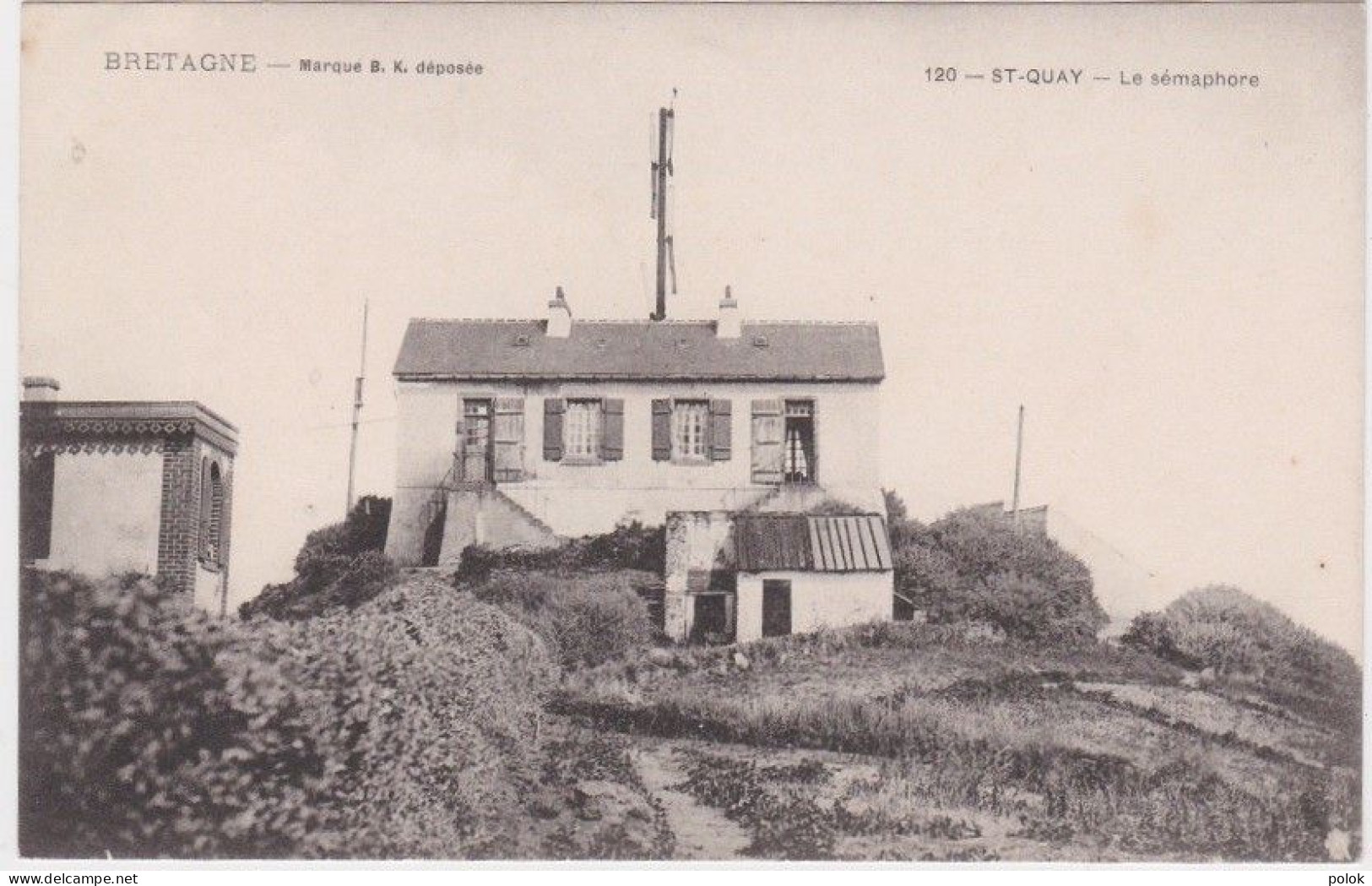 Cpa St QUAY – Le Sémaphore - Saint-Quay-Portrieux